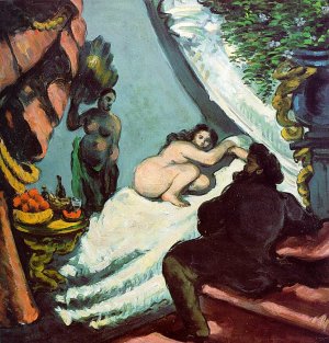 A Modern Olympia 2 by Paul Cezanne Oil Painting Reproduction