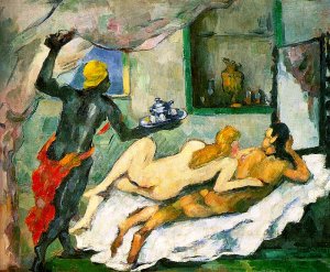 Afternoon in Naples by Paul Cezanne Oil Painting Reproduction