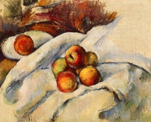 Apples on a Sheet by Oil Painting Reproduction