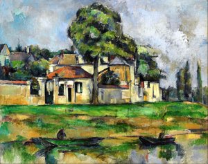 Banks of the Marne by Oil Painting Reproduction