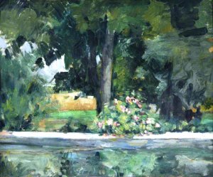 Bassin du Jas de Bouffan by Oil Painting Reproduction