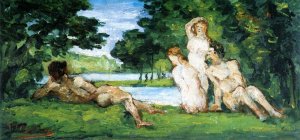 Bathers by Oil Painting Reproduction