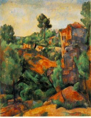 Bibemus Quarry by Paul Cezanne Oil Painting Reproduction