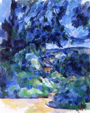 Blue Landscape by Oil Painting Reproduction