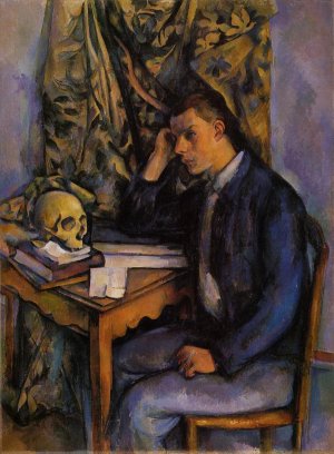 Boy with Skull by Oil Painting Reproduction