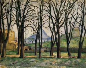 Chestnut Trees at the Jas de Bouffan by Oil Painting Reproduction