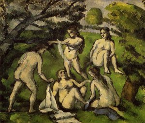 Five Bathers by Oil Painting Reproduction