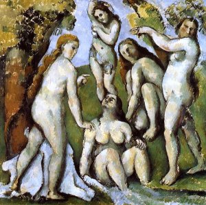 Five Bathers by Oil Painting Reproduction