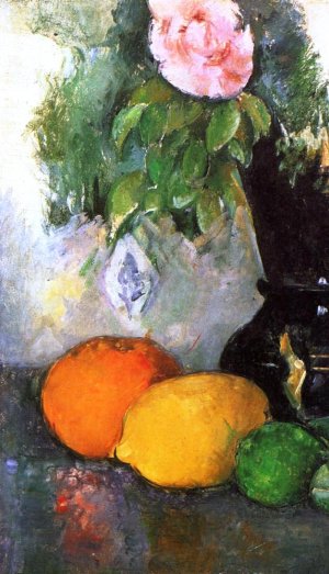 Flowers and Fruit by Oil Painting Reproduction