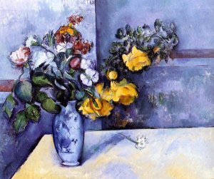 Flowers in a Vase by Oil Painting Reproduction