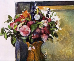 Flowers in a Vase by Oil Painting Reproduction