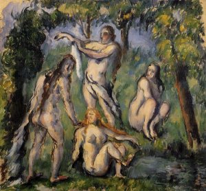 Four Bathers by Oil Painting Reproduction