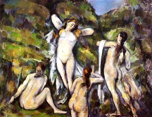 Four Bathers by Oil Painting Reproduction