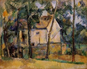 House and Trees by Paul Cezanne Oil Painting Reproduction