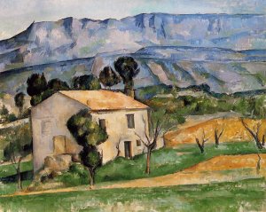 Houses in Provence, Near Gardanne by Oil Painting Reproduction