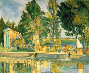 Jas de Bouffan, the Pool by Paul Cezanne Oil Painting Reproduction