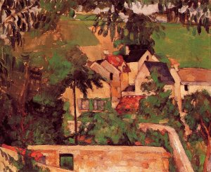 Landscape at Auvers by Oil Painting Reproduction