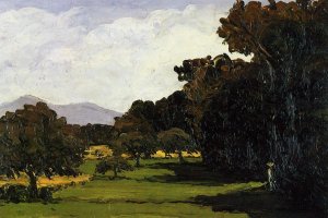 Landscape Near Aix-en-Provence by Oil Painting Reproduction