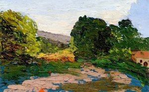 Landscape of the Midi by Oil Painting Reproduction