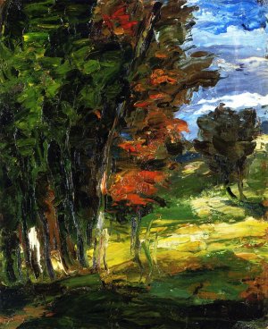 Landscapes with Trees by Oil Painting Reproduction