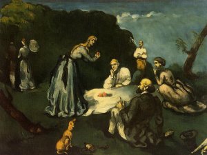 Luncheon on the Grass by Oil Painting Reproduction