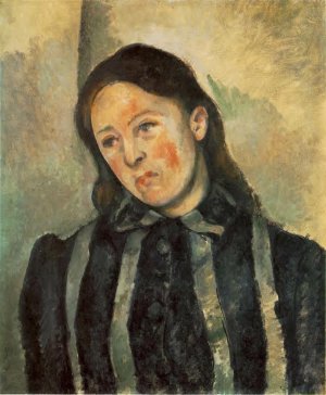 Madame Cezanne with Unbound Hair by Oil Painting Reproduction