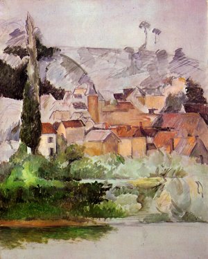 Medan: Chateau and Village by Oil Painting Reproduction