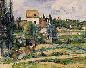 Mill on the Couleuvre at Pontoise by Paul Cezanne Oil Painting Reproduction