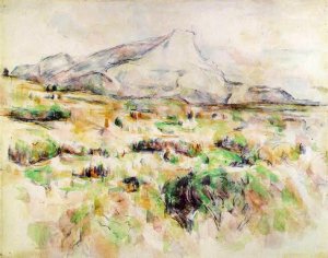 Mont Sainte-Victoire by Oil Painting Reproduction