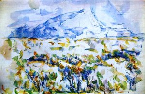 Mont Sainte-Victoire by Oil Painting Reproduction