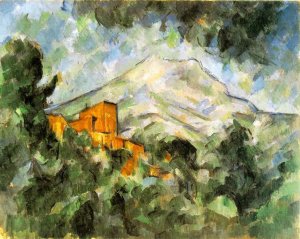 Mont Sainte-Victoire and Chateau Noir by Oil Painting Reproduction