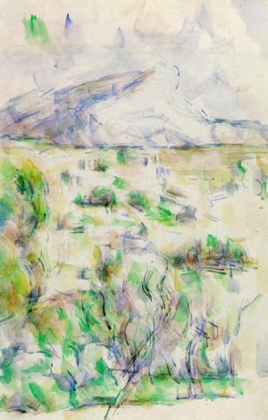 Mont Sainte-Victoire Seen from Les Lauves by Oil Painting Reproduction