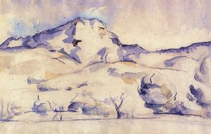 Mont Sainte-Victoire by Oil Painting Reproduction