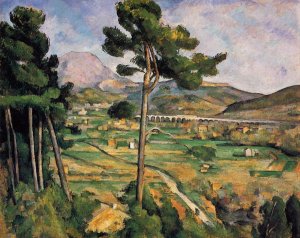 Mount Sainte-Victoire as Seen from Bellevue by Oil Painting Reproduction