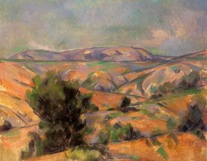 Mount Sainte-Victoire Seen from Gardanne by Oil Painting Reproduction