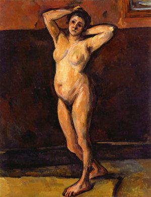 Nude Woman Standing by Oil Painting Reproduction