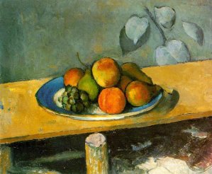 Peaches, Pears and Grapes by Oil Painting Reproduction