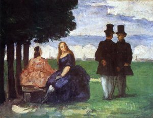 Promenade by Oil Painting Reproduction