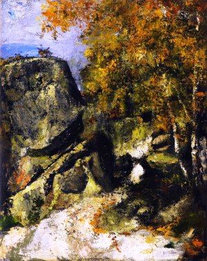 Rocks in the Forest, Fontainebleau by Oil Painting Reproduction