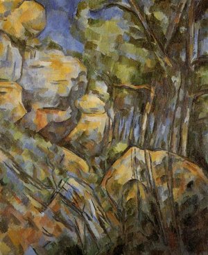 Rocks Near the Caves Above the Chateau Noir by Oil Painting Reproduction