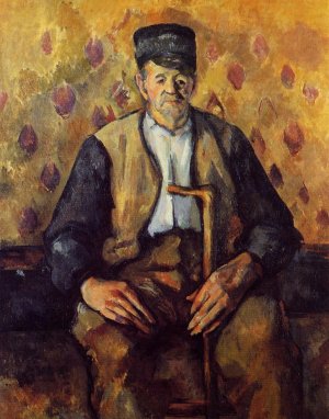 Seated Peasant by Oil Painting Reproduction