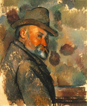 Self Portrait in a Felt Hat by Oil Painting Reproduction