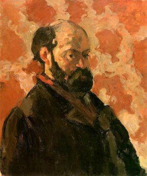 Self Portrait with a Rose Background by Oil Painting Reproduction