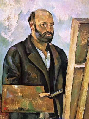 Self Portrait with Palette by Oil Painting Reproduction