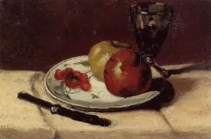 Still Life - Apples and a Glass