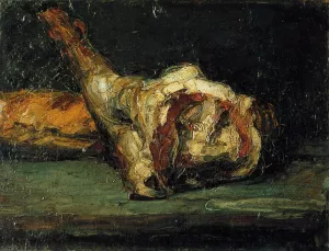 Still Life - Bread and Leg of Lamb