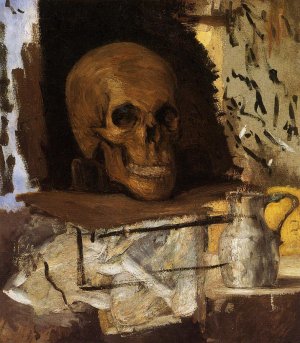 Still Life: Skull and Waterjug by Oil Painting Reproduction