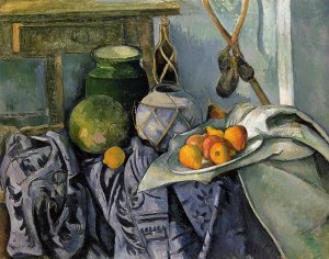 Still Life with a Ginger Jar and Eggplants by Oil Painting Reproduction