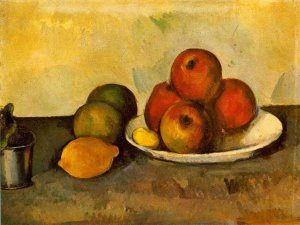 Still Life with Apples by Oil Painting Reproduction