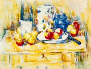 Still Life with Apples, a Bottle and a Milk Pot